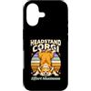 Funny Yoga Corgi Headstand Effort Maximu Custodia per iPhone 17 Cavalletto da testa Corgi Effort Maximum Retro Yoga Dog
