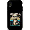 Astrophysics Science Cat Physics Humor Custodia per iPhone X/XS Fisica dello spazio di massa significativa del gatto gravitazionale