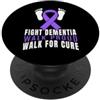Dementia Awareness Alzheimers and Brain Combatti la demenza Cammina orgogliosa per la consapevolezza della demenza PopSockets PopGrip Adesivo