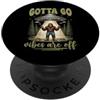 Retro Vibes Are Off Apparel Gifts Devo andare vibrazioni sono fuori divertente UFO Alien Bigfoot Meme PopSockets PopGrip Adesivo