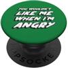 Watch TV Movies & Books on Radio Compute Non ti piacerebbe quando sono arrabbiato | anni '70 retrò PopSockets PopGrip Adesivo