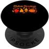 Mabon Blessings Paganism Fall Autumn Equ Mabon Blessings Equinozio d'autunno pagano del secondo raccolto PopSockets PopGrip Adesivo