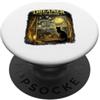 Moonlit Brushstroke Collective Dreamer Of The Stars - Decorazione notturna ispirata a Van Gogh con gatto nero PopSockets PopGrip Adesivo