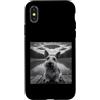 Scottish Terrier Puppy Lover PS Custodia per iPhone X/XS Divertente Scottish Terrier Selfie UFO Astronave Aliena Amante dei Cani