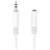 HDSupply LP-AC016-030 Cavo di estensione stereo audio da 3,5 mm Maschio a 3,5 mm Femmina 3,00 m, bianco