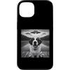 Saint Bernard Puppy Lover PS Custodia per iPhone 13 Divertente San Bernardo Selfie UFO Astronave Aliena Amante dei Cani