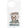 Cappuccino Coffee Drinker Designs Custodia per iPhone 15 Divertente caffè amante mattina caffeina tossicodipendente caffè umorismo