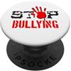 Anti Bullying Kindness Respect Awareness Stop al bullismo Supporto per la consapevolezza contro il bullismo PopSockets PopGrip Adesivo