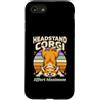Funny Yoga Corgi Headstand Effort Maximu Custodia per iPhone SE (2020) / 7/8 Cavalletto da testa Corgi Effort Maximum Retro Yoga Dog