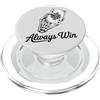 Dark Fantasy Art Vinci sempre la mano di scheletro dell'asso di PopSockets PopGrip per MagSafe