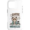 Cappuccino Coffee Drinker Designs Custodia per iPhone 16 Pro Divertente caffè amante mattina caffeina tossicodipendente caffè umorismo