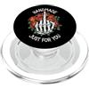 Grandio Design Introverted Intellectual Scheletro dito medio fatto a mano Just For You Rose maleducate PopSockets PopGrip per MagSafe
