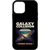 Galaxy Astronomy Space Lovers Custodia per iPhone 12 mini Scala cosmica di collisione galassia
