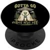 Retro Vibes Are Off Apparel Gifts Devo andare vibrazioni sono fuori divertente UFO Alien Meme PopSockets PopGrip Adesivo