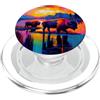 Buffalo Bison Watercolor Art Paint Buffalo American Bison Western Watercolor PopSockets PopGrip per MagSafe