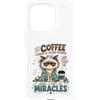 Cappuccino Coffee Drinker Designs Custodia per iPhone 15 Pro Divertente caffè amante mattina caffeina tossicodipendente caffè umorismo