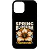 Spring Nature Blossom Retro Flower Custodia per iPhone 12 mini Fiore di primavera rinnovo retrò tramonto fiore