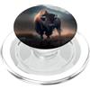 Buffalo Bison Watercolor Art Paint Buffalo American Bison Western Watercolor PopSockets PopGrip per MagSafe