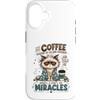 Cappuccino Coffee Drinker Designs Custodia per iPhone 16 Divertente caffè amante mattina caffeina tossicodipendente caffè umorismo