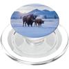 Buffalo Bison Watercolor Art Paint Buffalo American Bison Western Watercolor PopSockets PopGrip per MagSafe