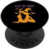 Flip Or Treat Halloween Gymnastics Costu Halloween Ginnastica Amante Strega Ginnasta Divertente Flip or Treat PopSockets PopGrip Adesivo