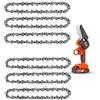 ANCKNE 6 mini catene per motosega da 10,2 cm, passo LP 0,43, 28 maglie, catene di ricambio per mini motosega portatile, catena per motosega (4-28DL-1/4 LP .43-6pcs)