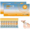 JIABAOZ 50 mini crema solare da viaggio, SPF 50, lozione con protezione UVA/UVB, confezione multipla portatile di crema solare (100 pezzi)