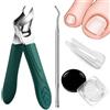 Ekukeon Set di Supporto per Unghie Incarnite - 60 Nastri Leviganti per Unghie con Leva - con Tagliaunghie Angolato per Piedi, Kit Strumenti per Cura