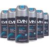 EVIN HOMME | Deodorante Uomo Spray Earth, Fragranza Pepe Nero e Foglie di Vetiver, Durata 24h, 6x150ml