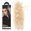 JaDy Coda per Capelli in Fibra Sintetica - Leggera, Morbida e Naturale (CODA ELVIRA 70CM FISSAGGIO CON VELCRO - COLORE 26KB88 BIONDO CHIARISSIMO)