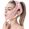 Probuk V-Line Maschera per lifting facciale, fascia per sollevamento del doppio mento e mascella, riutilizzabile, a forma di V, con design traspirante, confortevole e regolabile, per rassodare il viso