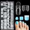 Kiiwah 280 Pezzi Dual Form Piedi, Sandwich Dual Form Quadrate Riutilizzabile Unghie Finte Top & Bottom Mold per Unghie Ricostruzione, 15 Taglie