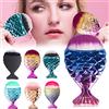 LUCKDANO Pennello per Trucco a Coda di Pesce - Pennello per Trucco e Bellezza Premium, Realizzato in Morbide Fibre Sintetiche, Adatto per Pelli Sensibili, Design Elegante e Colorato a Coda di Pesce,