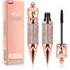 MAYEON Mascara per Ciglia in Fibra di Seta 4D Impermeabile e Duraturo - Volume e Lunghezza - Trucco Occhi Scintillante