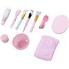 Generic Set di Ciotole per Maschera Facciale, Kit di Strumenti Fai-da-te Liscio e Facile da Pulire, Portatile, per Viaggi a Casa, in Plastica