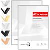 HIMEETIME® 2x Cornice A2 42x59,4 cm,Cornice in metallo Argento,Cornice per documenti 42x59,4 cm Grande Collage,Cornice in metallo Cornice in alluminio,Cornice per quadri A2 Cornice per foto