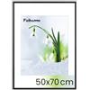 Feihorrm Cornice portafoto, Cornice in quercia, Con vetro temperato, Per foto 50x70 cm senza passepartout o 39x49 cm con passepartout, Cornice in legno massiccio (Nero, 50x70 cm/ 1x)