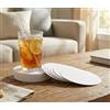 eSplanade Sottobicchieri in carta usa e getta esplanade (set di 100) - Usa e getta sottobicchieri di carta reversibili, ideali per bar, hotel, ristoranti e feste.