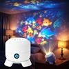 JIABAOZ Dynamic Rotating LED Projector Light,con luce di proiezione colorata e motivi a fiocchi di neve, natalizi e oceanici per la camera da letto. (Oceano,Ricaricabile)