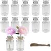 VELLUSTRA 12 Mini Vasi Decorazione in Vetro,Moderni Trasparenti Vaso Minimalisti, Facile da Pulire, Per la disposizione dei fiori, Ideale Decorazione da Tavolo, Matrimonio, Ricevimento