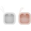 Wenrou 2 Pezzi Quadrato Mini Scatola, Organizer Per Capelli, Scatole Di Plastica Con Coperchio Piccole, Scatoline Plastica, Scatole Plastica Organizer Piccole, Per Filo Interdentale, Forcine e Gioielli