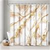 Uiiooazy Tenda Doccia Antimuffa, Tenda da Doccia 180x220cm Marrone Sfumata Effetto Marmo Gradiente Tende da Bagno Impermeabile Tessuto Lavabile Poliestere Tende per Vasca da Bagno con 12 Anelli