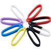 GORGECRAFT 32 pz 8 Colori Anti-Smarrimento Anelli in Gomma Siliconica Supporto 40 mm Diametro Custodie Multiuso Regolabili Cordino per Collane Cinturini di Ricambio Kit di Trasporto per Penne