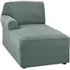 Generic Fodera Universale per Chaise Longue, Lavabile, sostituibile, in Pile Elasticizzato, a Forma di L, per Divano con bracciolo Sinistro/Destro, D, bracciolo Sinistro