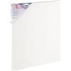 Idena 60033, Telaio per Barella con Tela, 100% Cotone, Grammatura 380 G/M², per Colori Ad Olio e Acrilici, Circa 40 x 50 cm Grande, Bianco