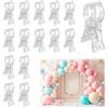GOSHIES 15 mollette grandi trasparenti, morsetti per asciugamani, clip riutilizzabili per palloncini, porta palloncini, mollette per asciugamani, tappeti, vestiti