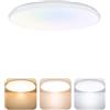novapollo Ø37CM Plafoniera LED Soffitto, 3000K/4000K/6500K IP44 Impermeabile Lampada da Soffitto, 32W 3360LM Plafoniera Bagno per camera da letto, Cucina, Balcone, Bagno, Corridoio, Cantina