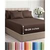 CGK Unlimited Set di lenzuola per letto king size extra profonde, 6 pezzi, traspiranti e fresche, lussuose lenzuola di lusso da hotel per donne, uomini, bambini e ragazzi, facili da applicare, morbide, senza pieghe
