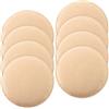 APACALI 8 cuscini rotondi in feltro antiscivolo, 35 cm, con gommini antiscivolo, per tutti i tipi di sedie, per interni ed esterni, beige