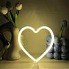 YUEYYNS Luce al Neon Amore,Insegna al Neon Cuore LED Bianco Caldo Love Neon Decorazione di San Valentino Per la Festa del Bar in Camera Alimentato Tramite USB o Batteria Neon Light Sign